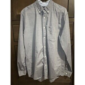 TOMMY HILFIGER Classic Fit Light Blue Long Sleeve Button Down Men’s Medium